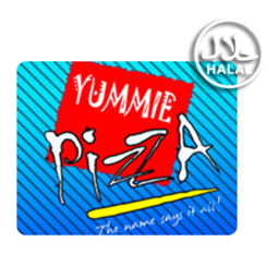 Yummie Pizza logo.